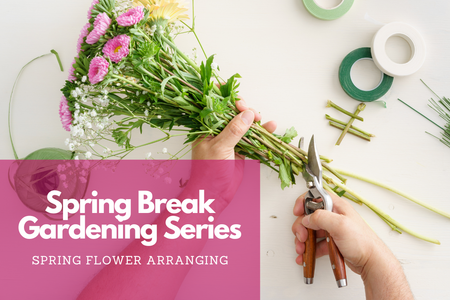 flowers being arranged